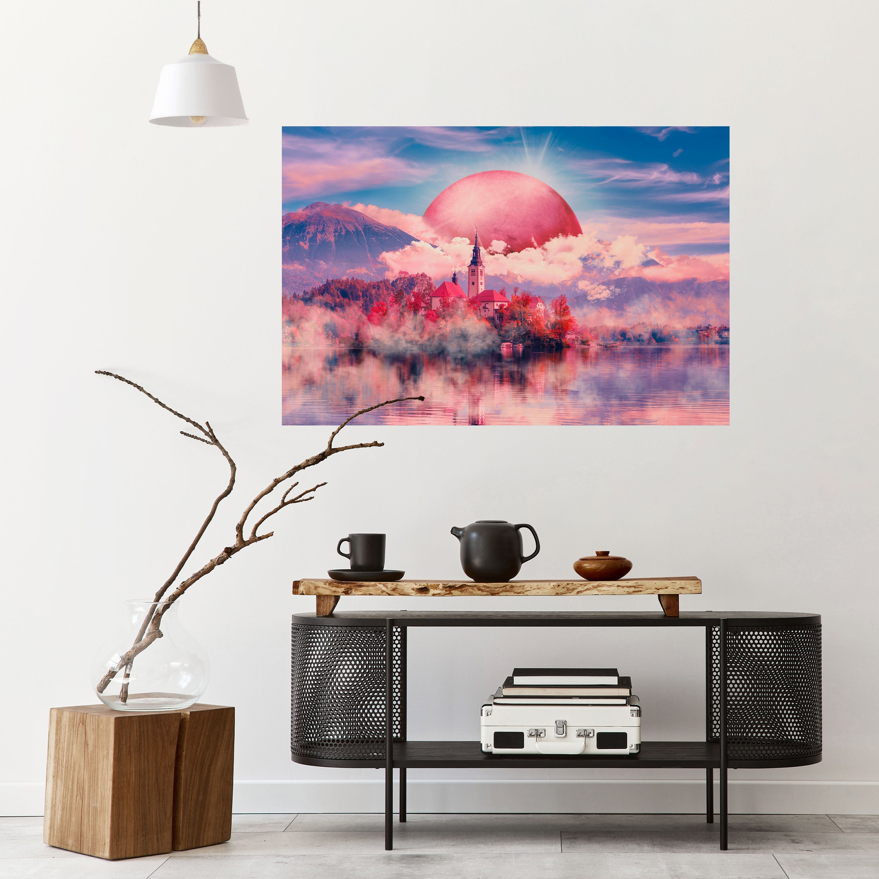 Affiche horizontale autocollante « MARS SUR LE LAC DE BLED »