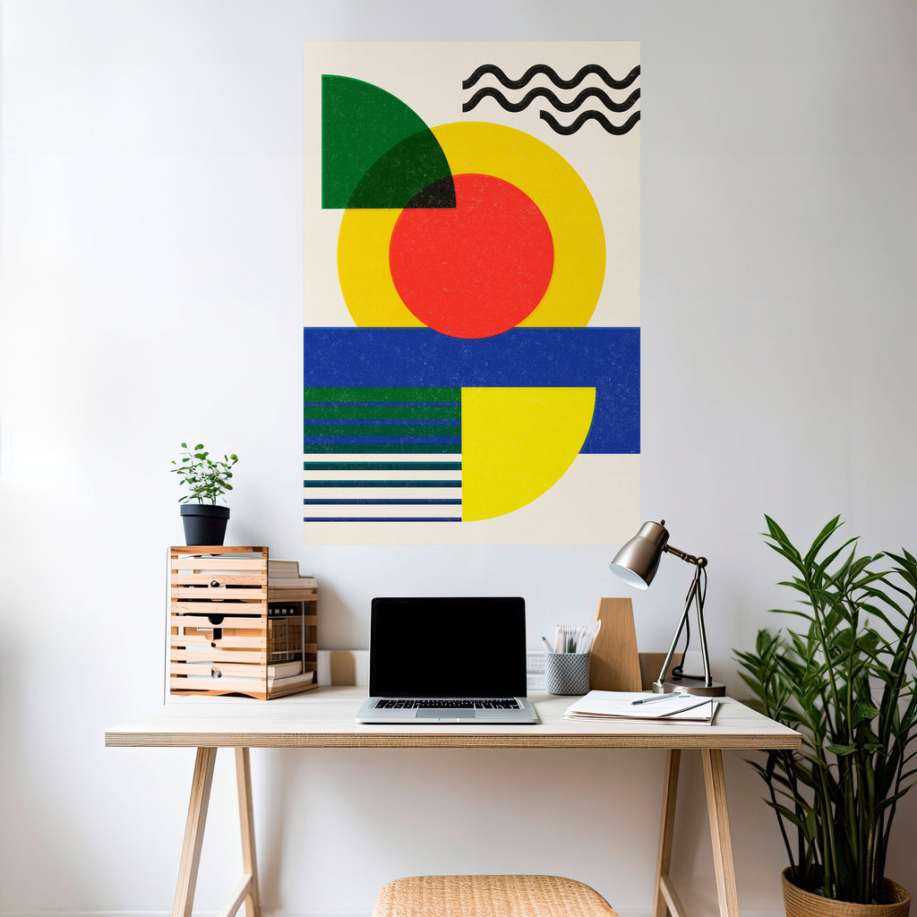 Affiche verticale autocollante « FORMATION AU COUCHER DU SOLEIL »