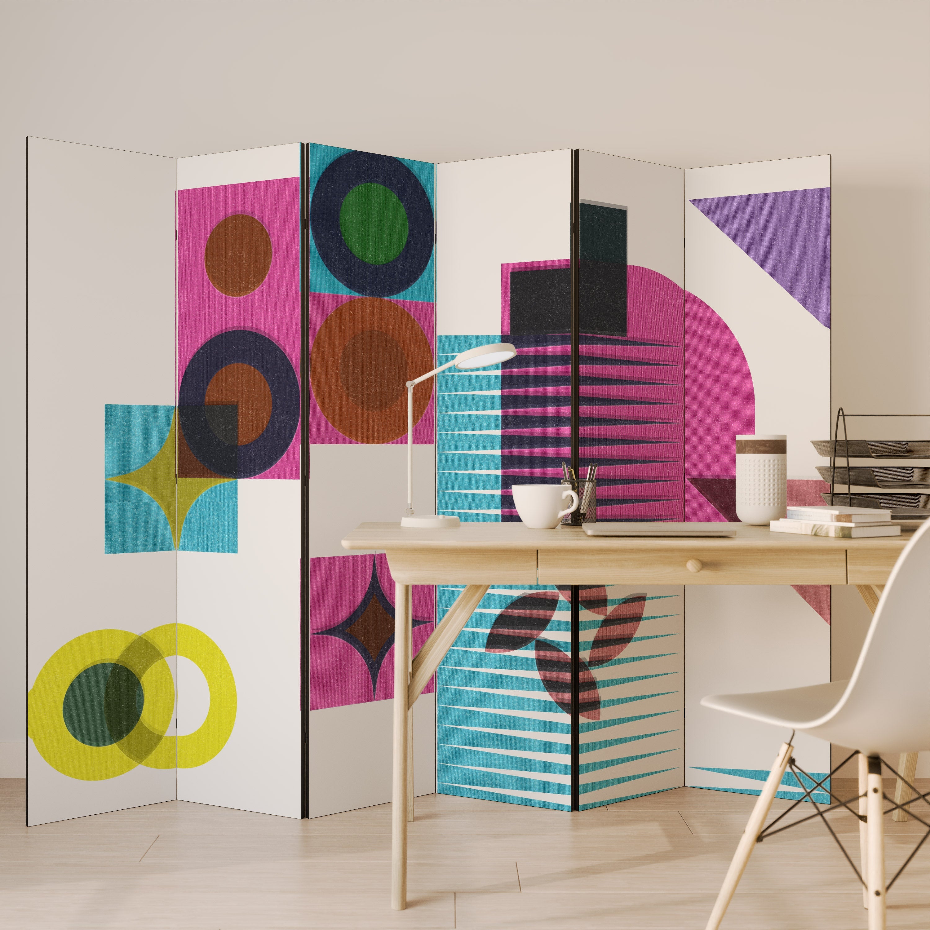 FORM VARIETY Decorative 6-Panel Room Divider