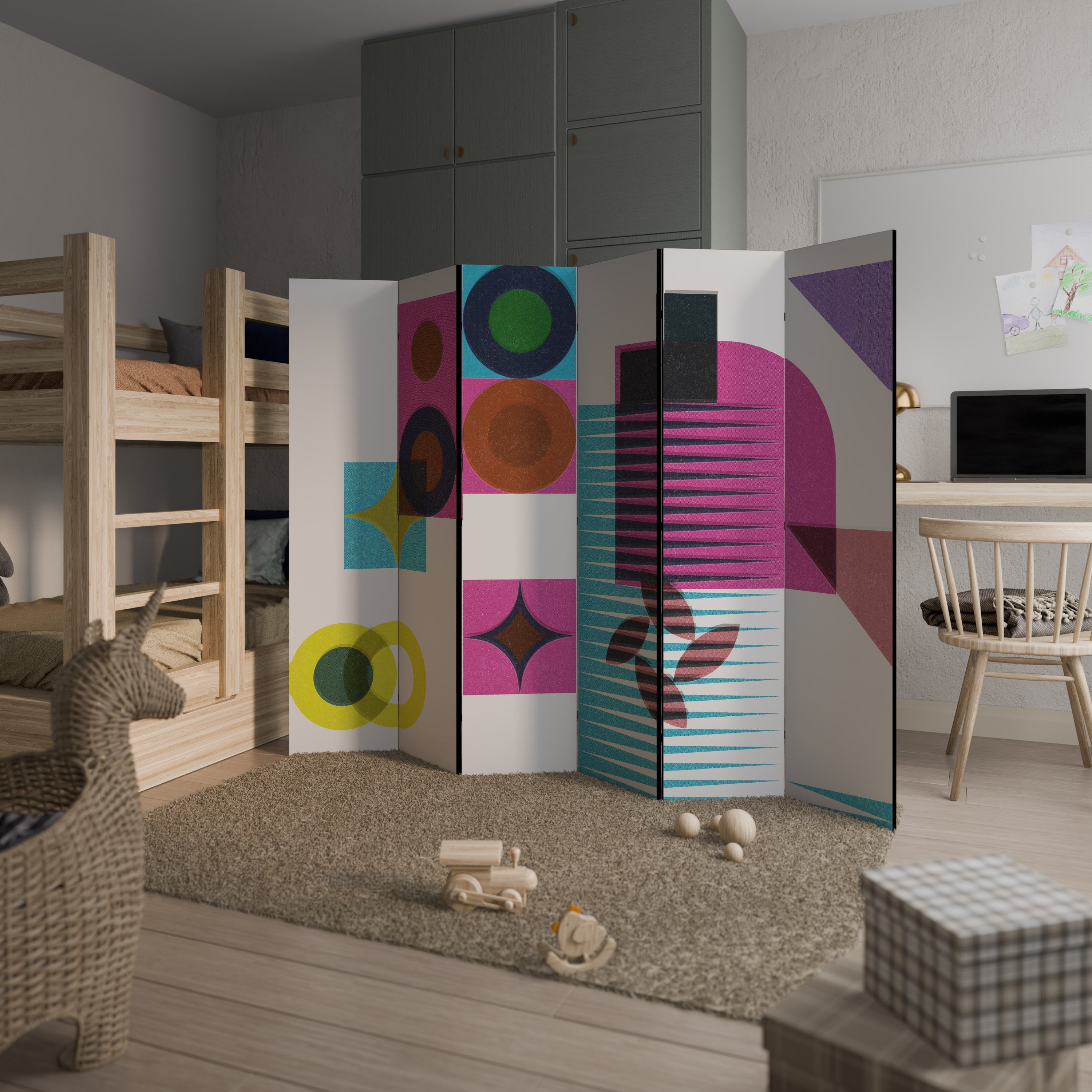 FORM VARIETY Decorative 6-Panel Room Divider