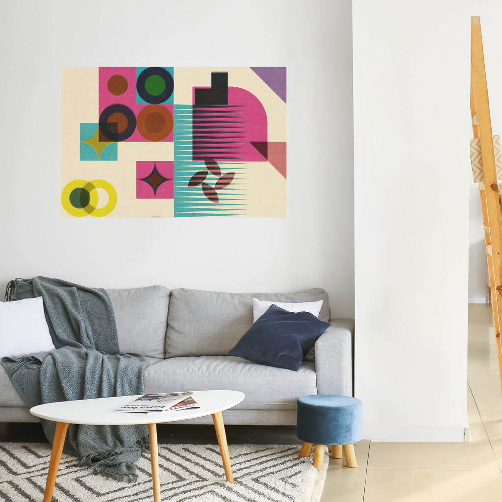 Affiche horizontale autocollante FORME VARIÉTÉ