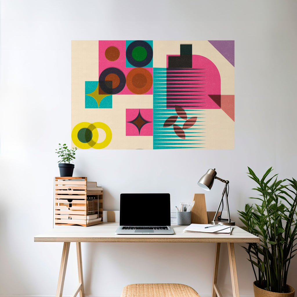 Affiche horizontale autocollante FORME VARIÉTÉ