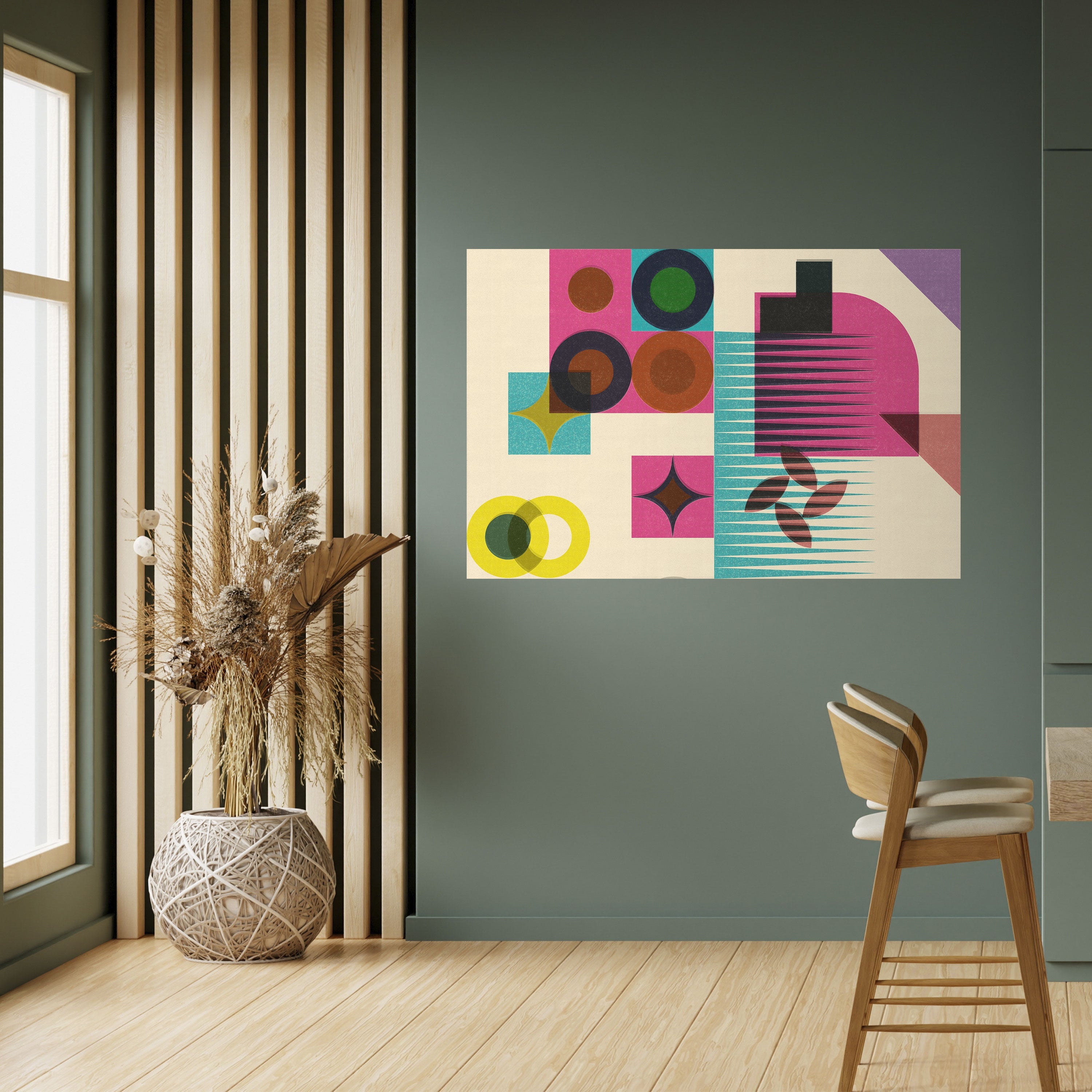 Affiche horizontale autocollante FORME VARIÉTÉ