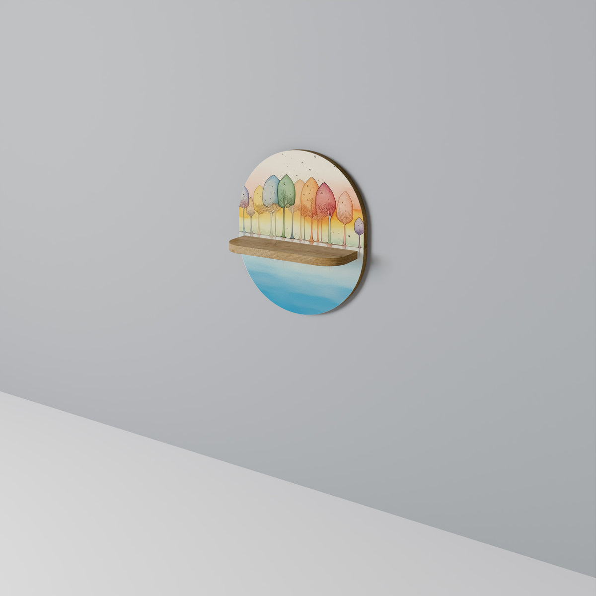 COLORFUL OASIS Art Shelf