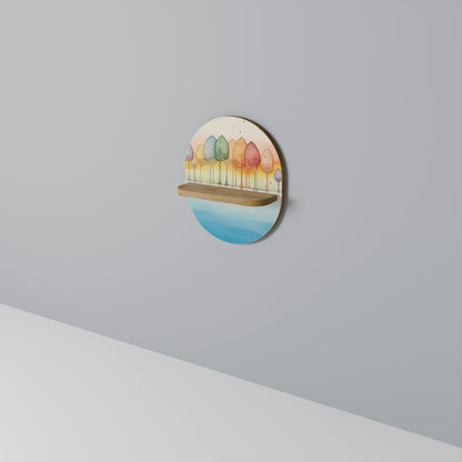 COLORFUL OASIS Art Shelf