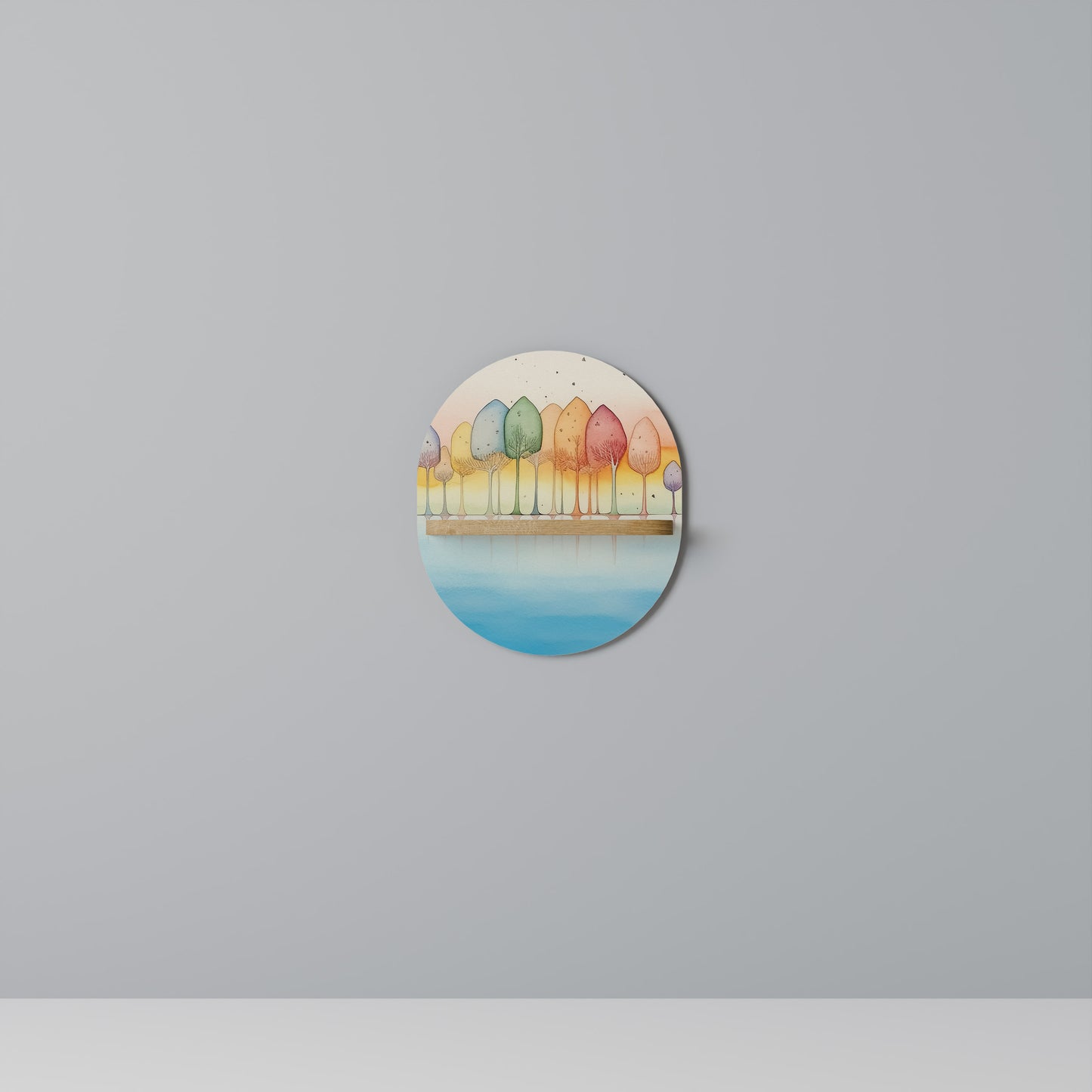 COLORFUL OASIS Art Shelf