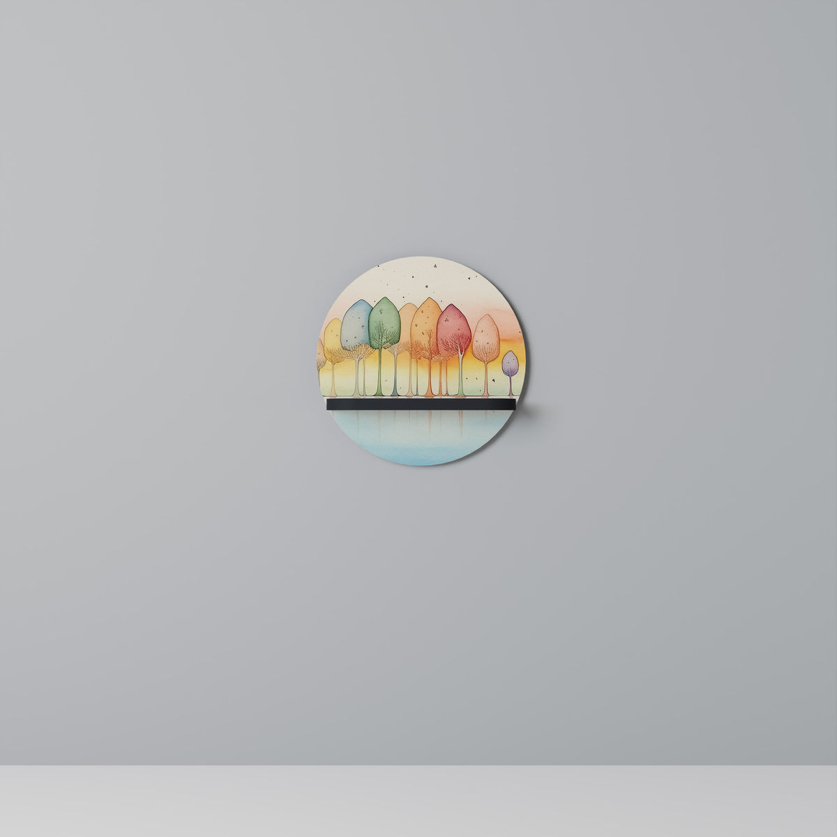 COLORFUL OASIS Art Shelf