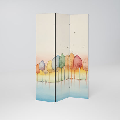 COLORFUL OASIS 3-Panel Room Divider