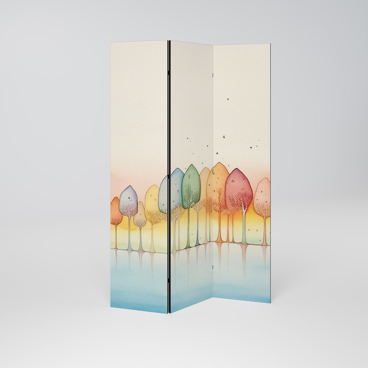 COLORFUL OASIS 3-Panel Room Divider