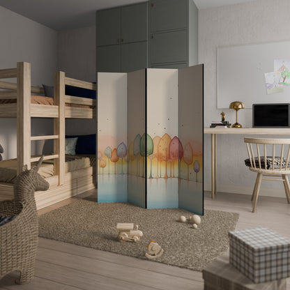COLORFUL OASIS 4-Panel Room Divider