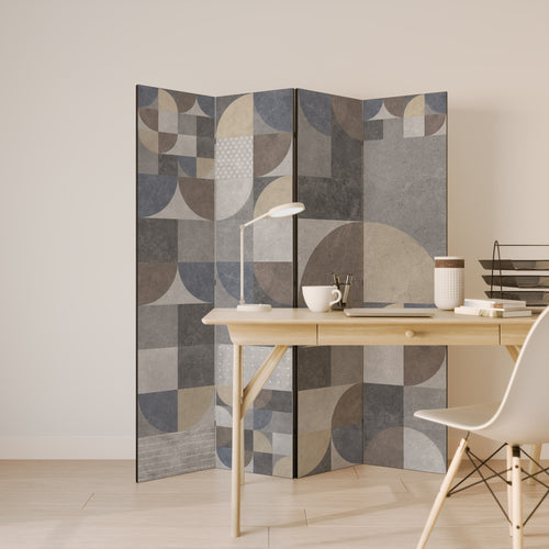 UN MORCEAU DE FORME Séparateur de pièce décoratif à 4 panneaux