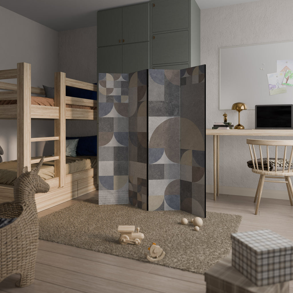 UN MORCEAU DE FORME Séparateur de pièce décoratif à 4 panneaux