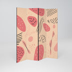 APRICOT FRENZY 4-Panel Room Divider