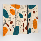 VIBRANT FRENZY 6-Panel Room Divider