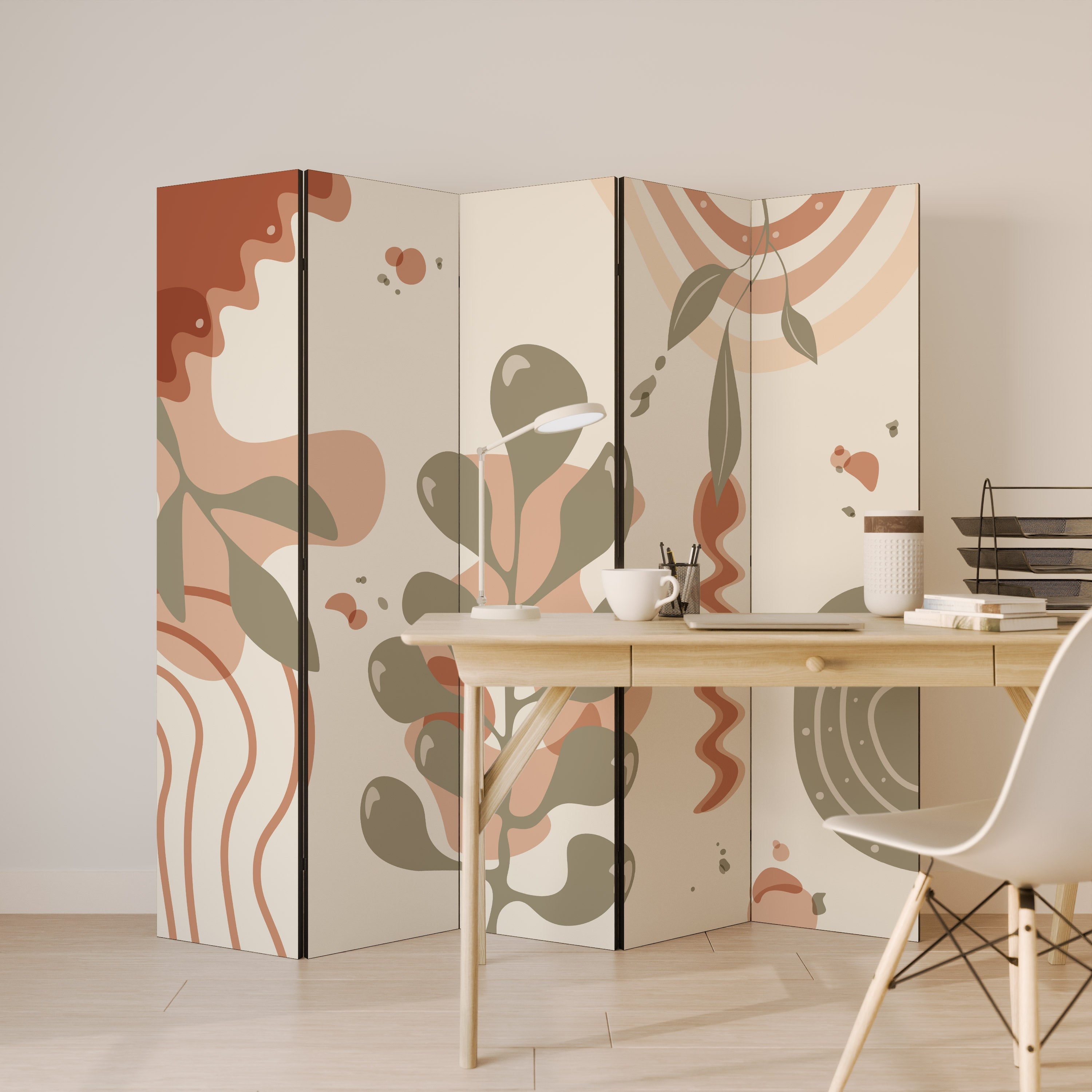ARTISTRY AURA Decorative 5-Panel Room Divider