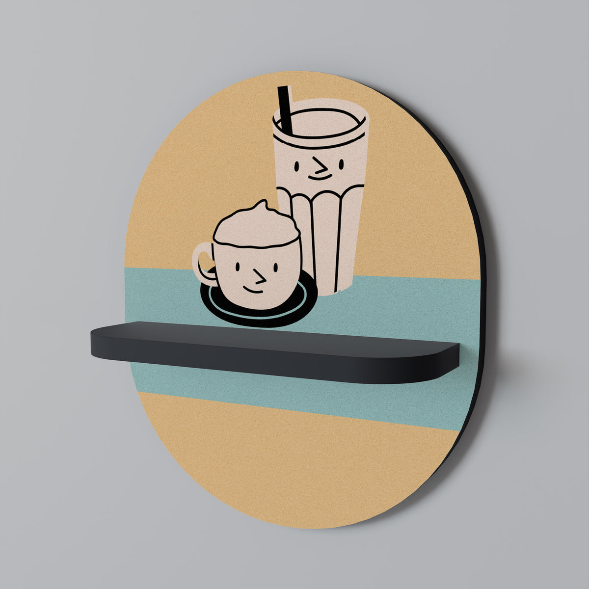 COFFEE PLEASURES Art Shelf