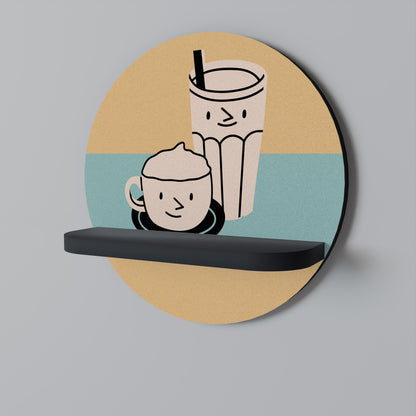 COFFEE PLEASURES Art Shelf