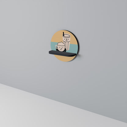COFFEE PLEASURES Art Shelf