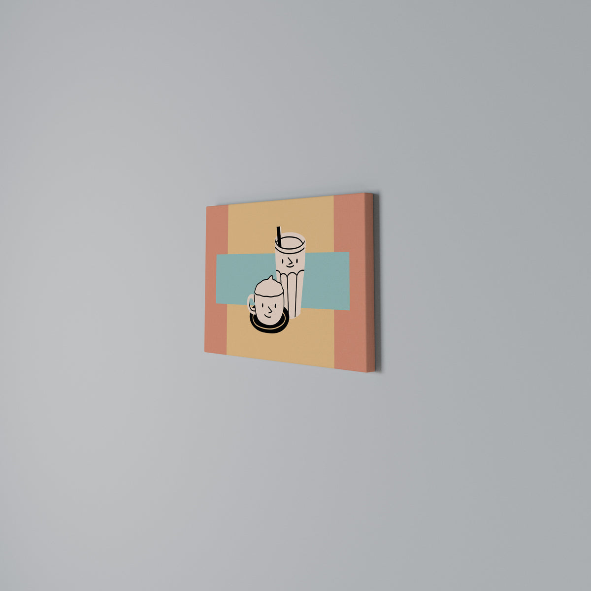 COFFEE PLEASURES Horizontal Canvas Print