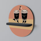 JOYFUL COFFEE Art Shelf