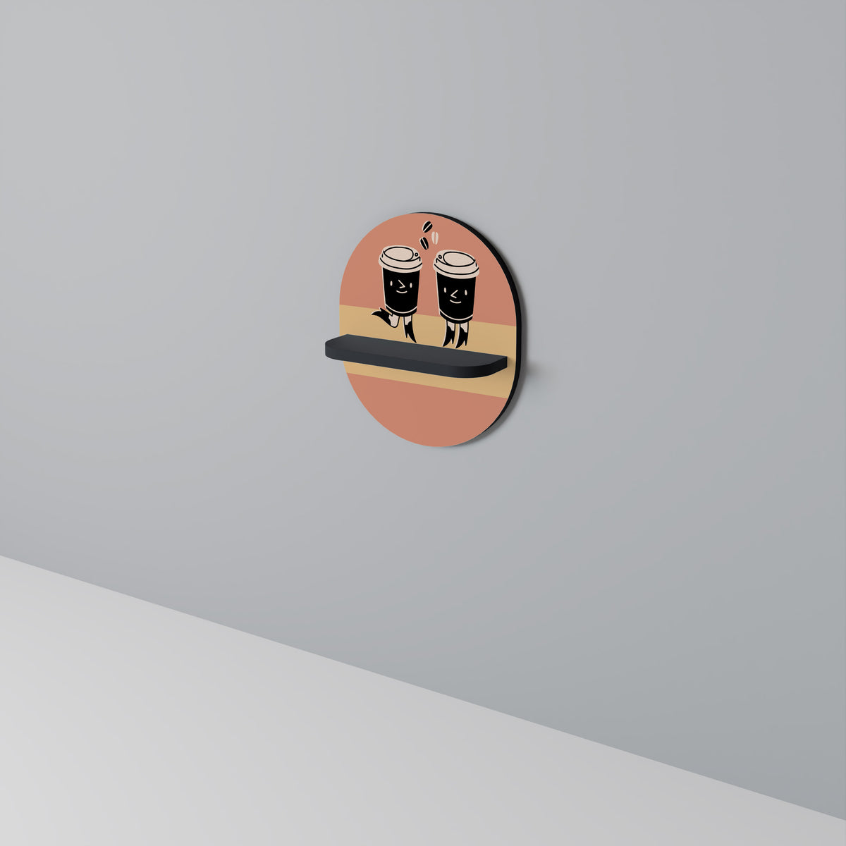 JOYFUL COFFEE Art Shelf