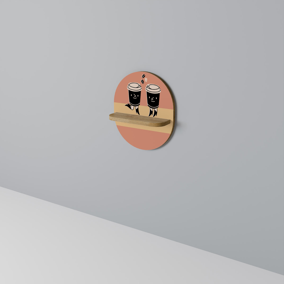 JOYFUL COFFEE Art Shelf