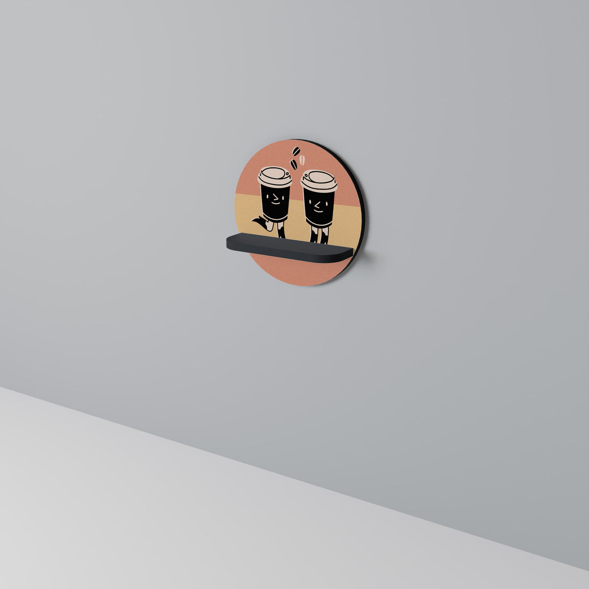 JOYFUL COFFEE Art Shelf