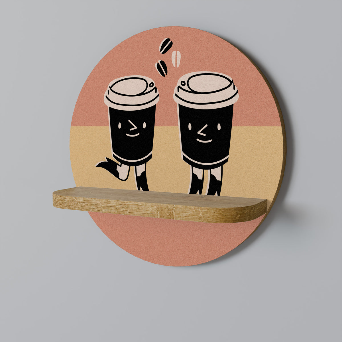 JOYFUL COFFEE Art Shelf