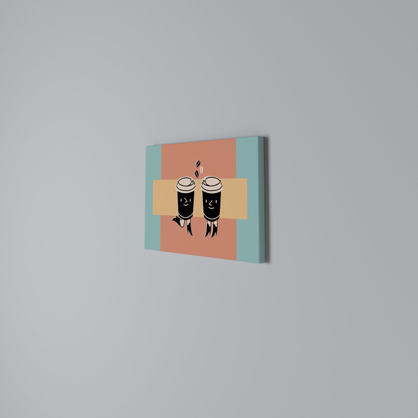 JOYFUL COFFEE Horizontal Canvas Print