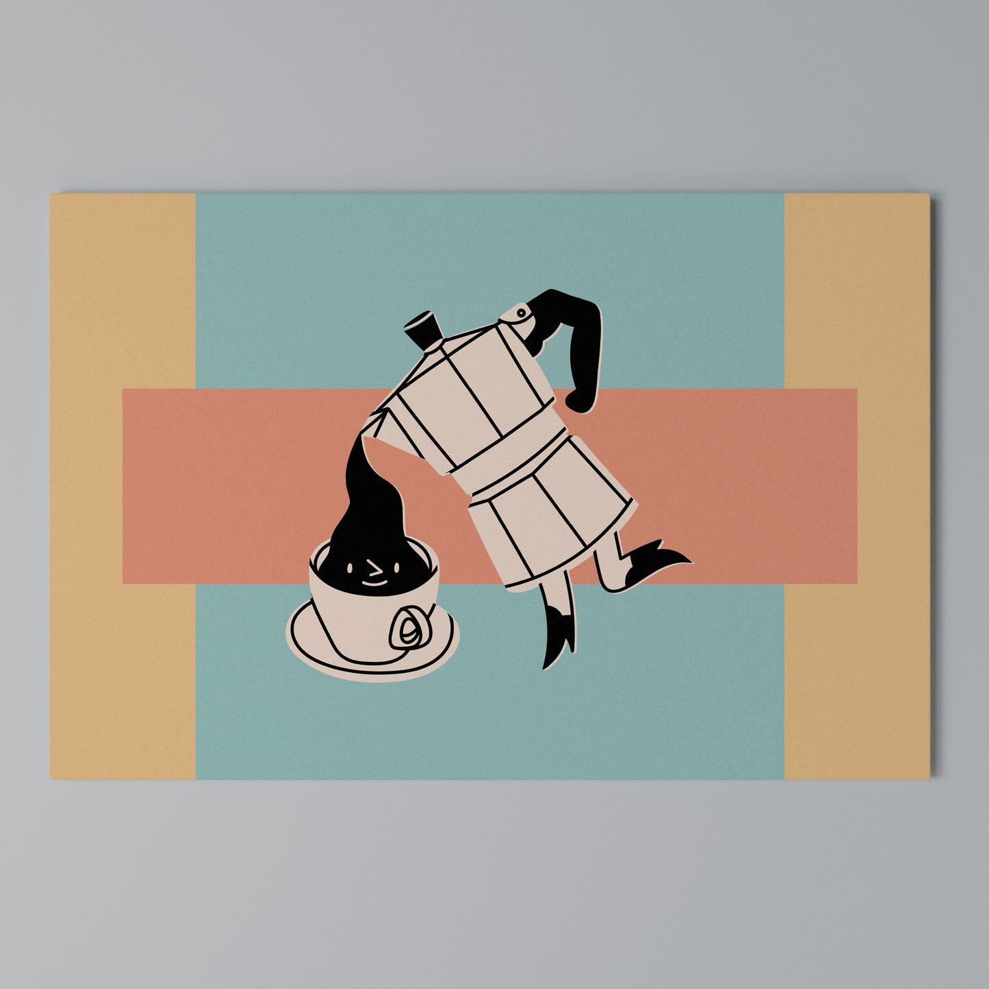 POWER ESPRESSO Horizontal Canvas Print