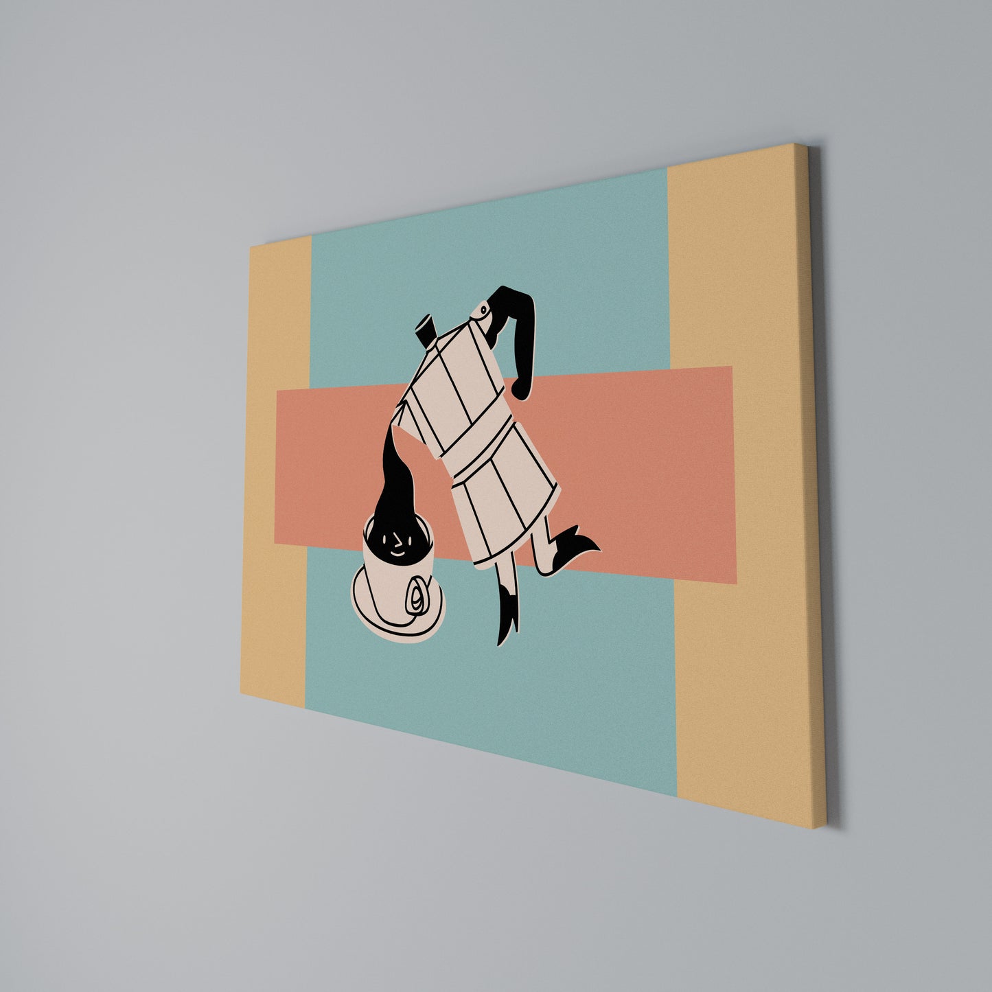 POWER ESPRESSO Horizontal Canvas Print