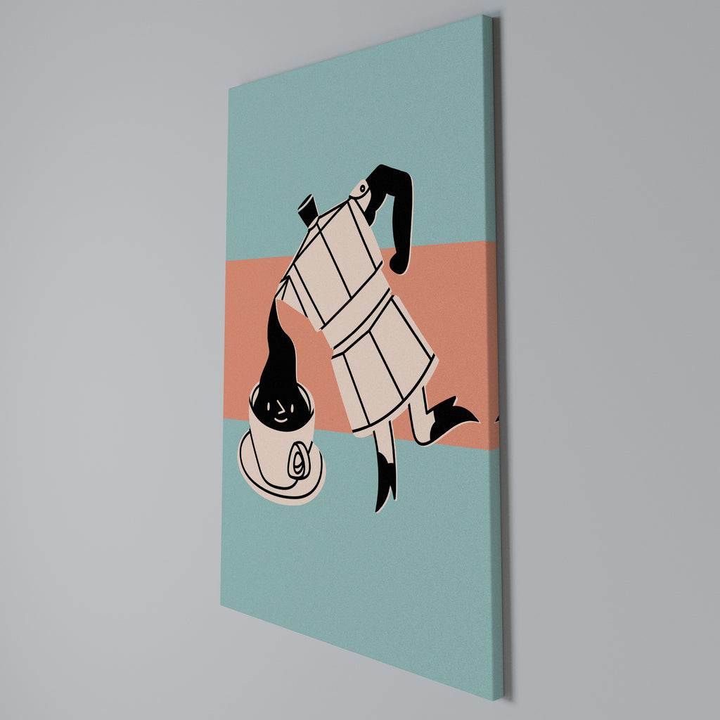 POWER ESPRESSO Vertical Canvas Print