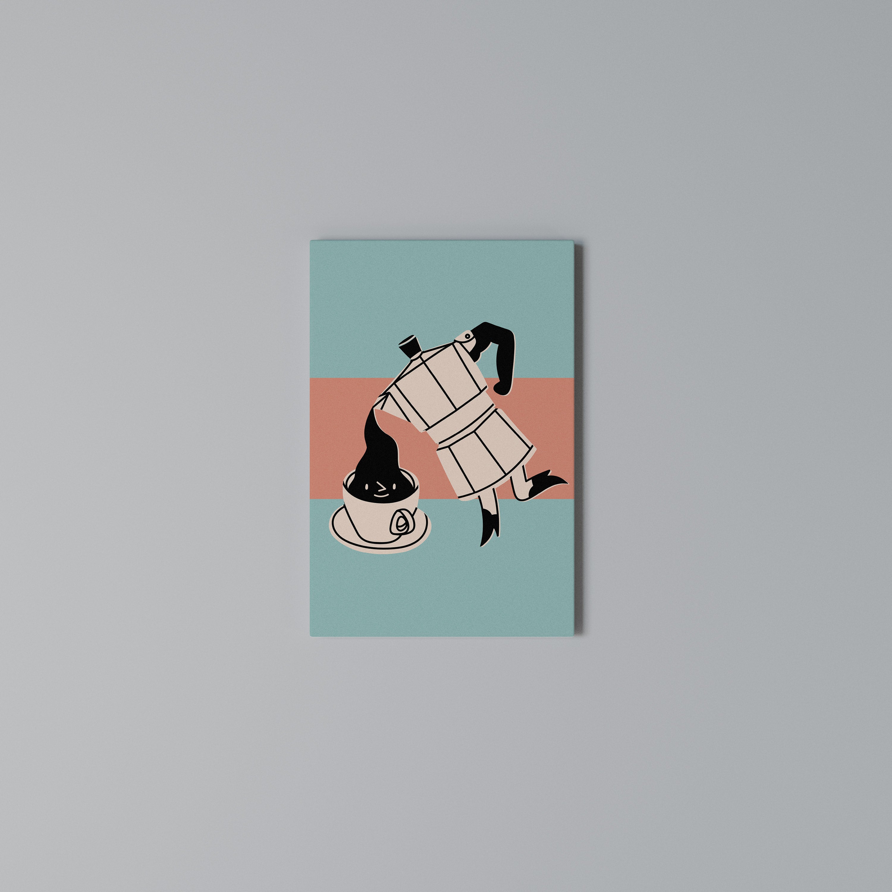 POWER ESPRESSO Vertical Canvas Print