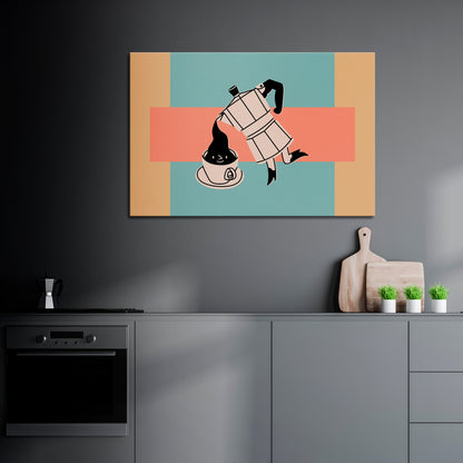 POWER ESPRESSO Horizontal Canvas Print