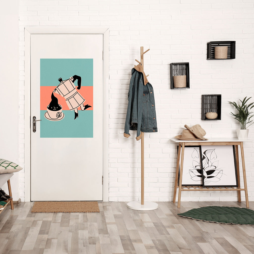 Affiche verticale autocollante POWER ESPRESSO