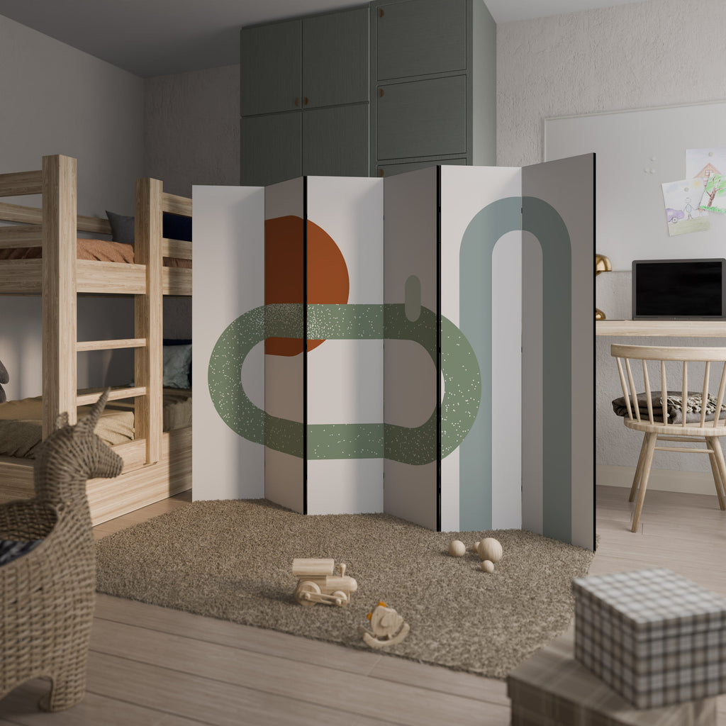 INFINITY'S EMBRACE Decorative 6-Panel Room Divider