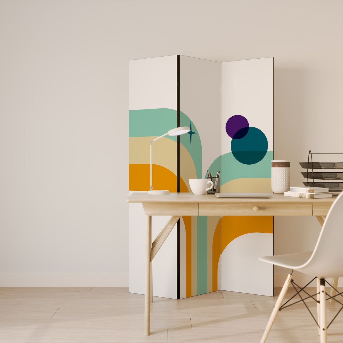 COLOR SOLSTICE 3-Panel Room Divider