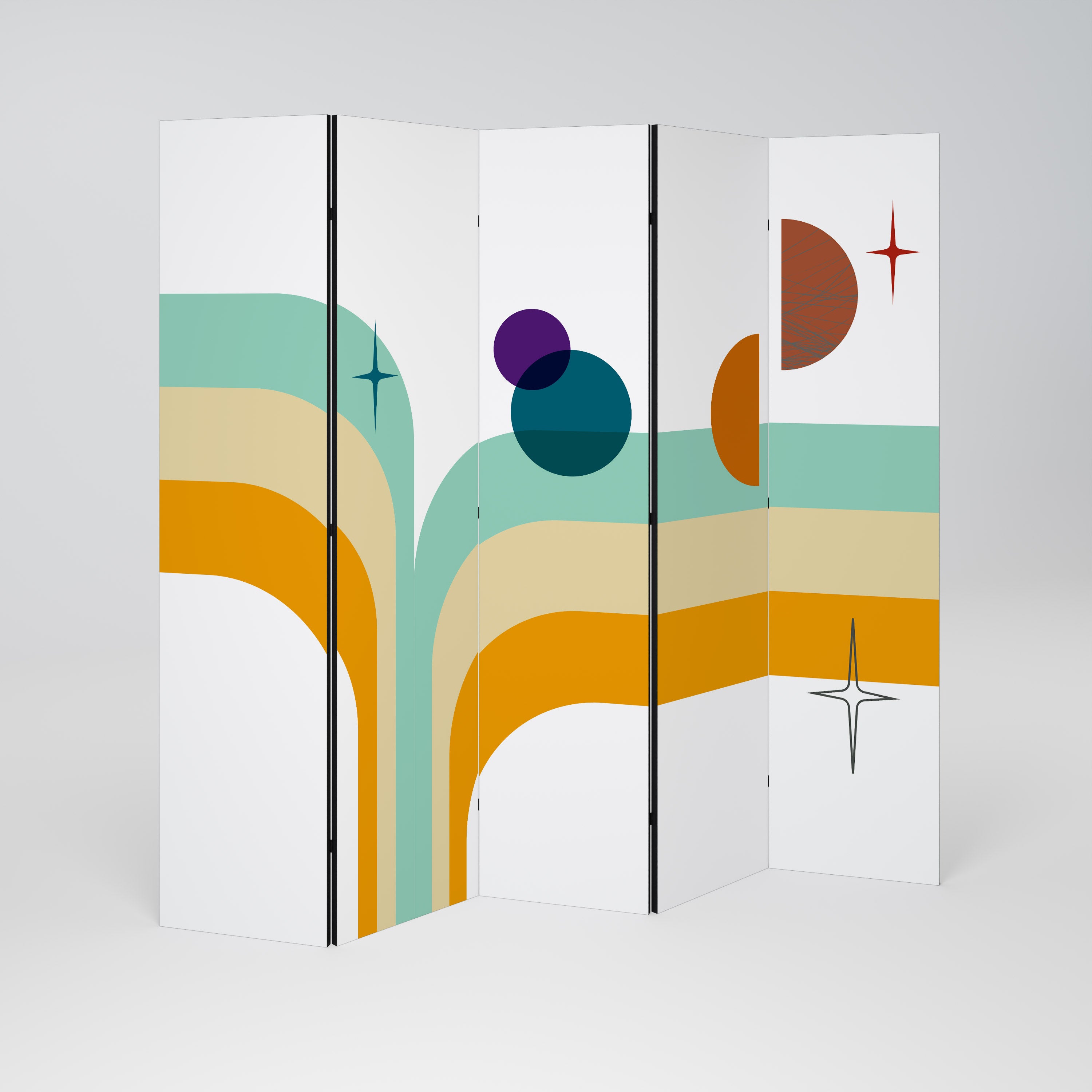 COLOR SOLSTICE 5-Panel Room Divider