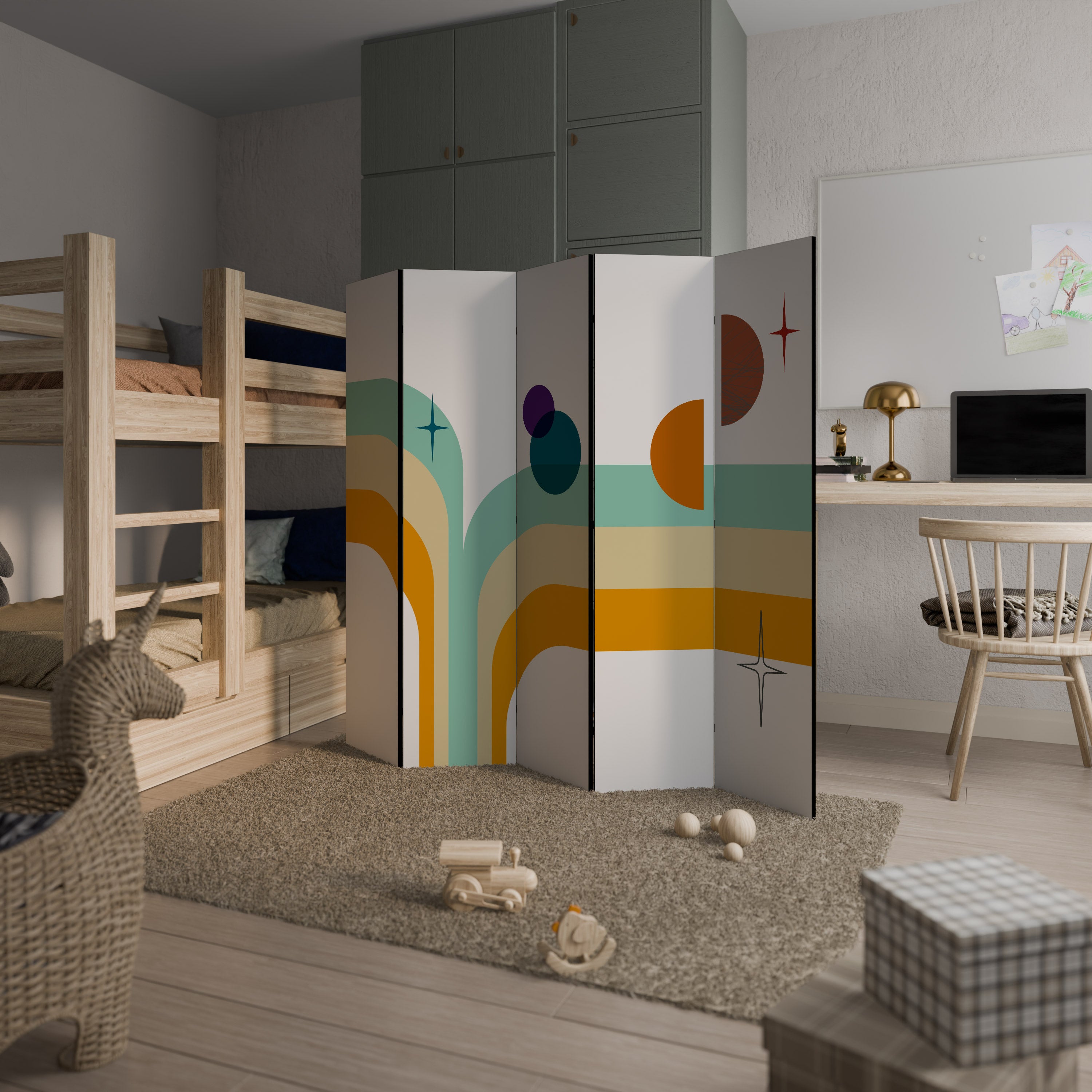 COLOR SOLSTICE 5-Panel Room Divider