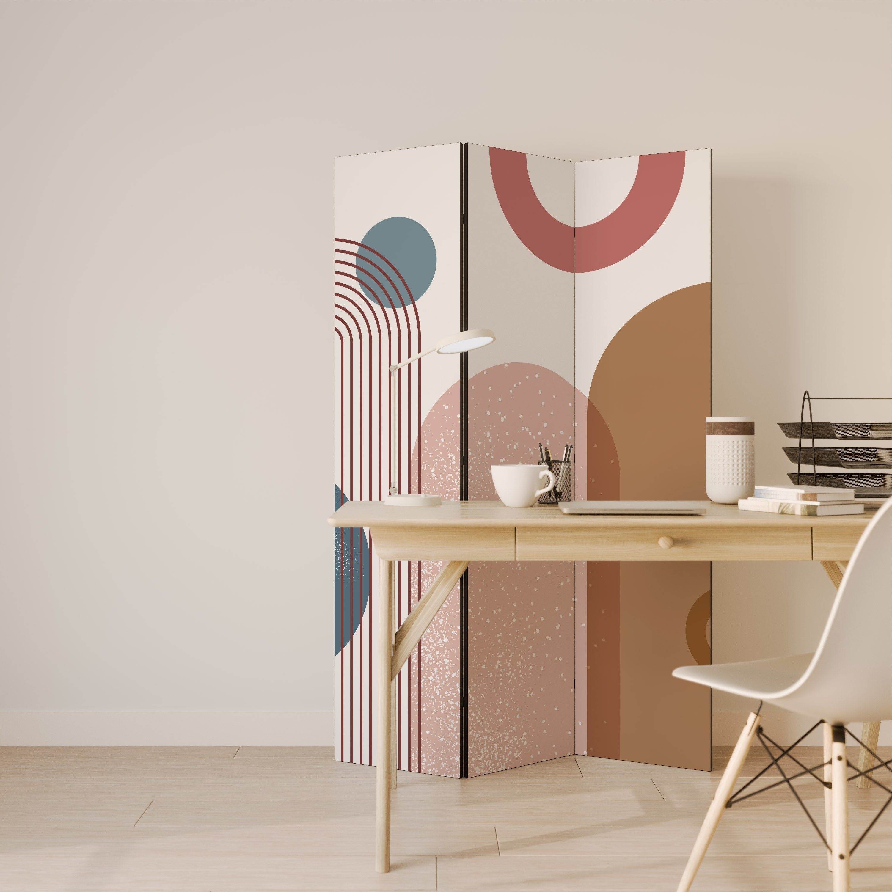 SHAPESCAPE LEAP Decorative 3-Panel Room Divider