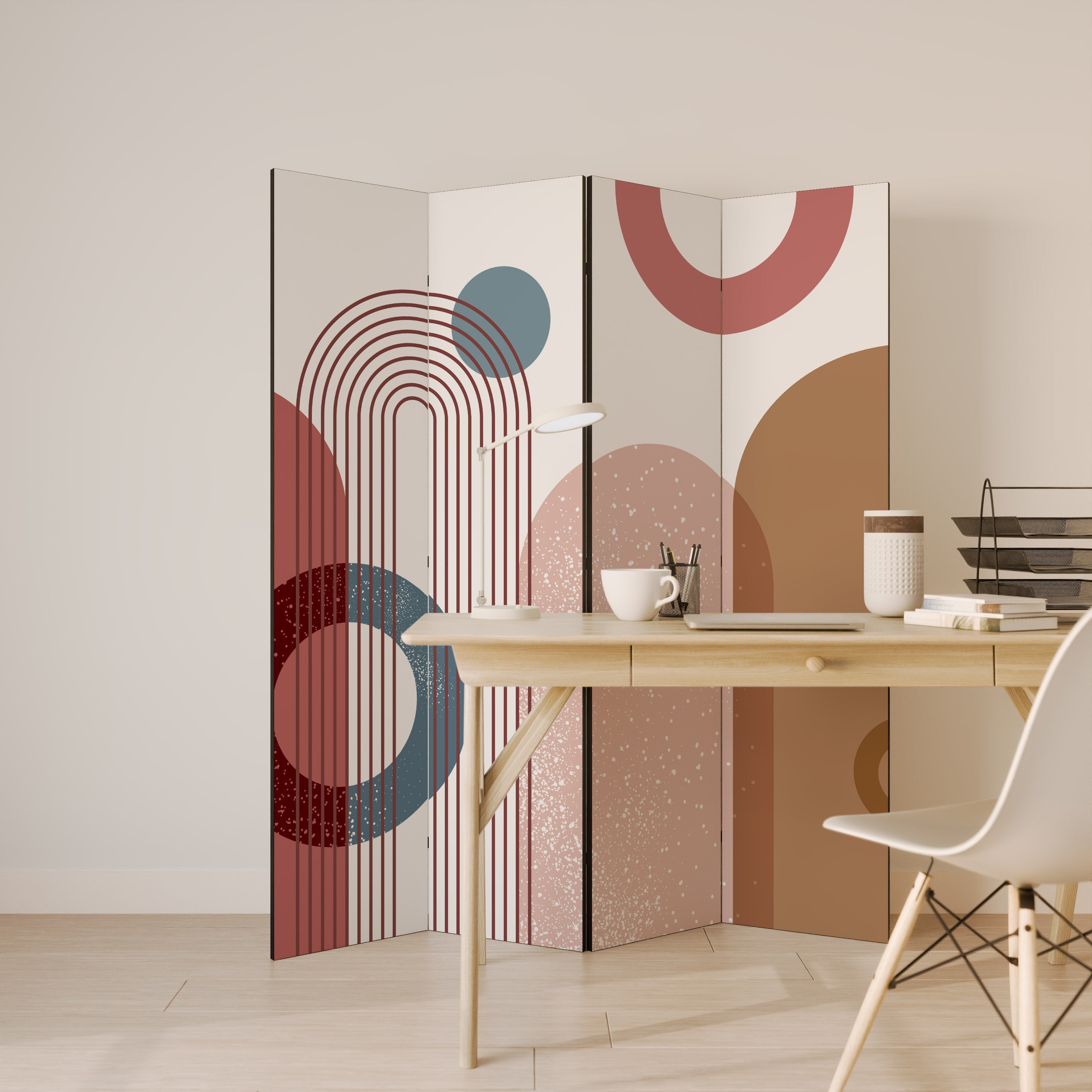 SHAPESCAPE LEAP Decorative 4-Panel Room Divider