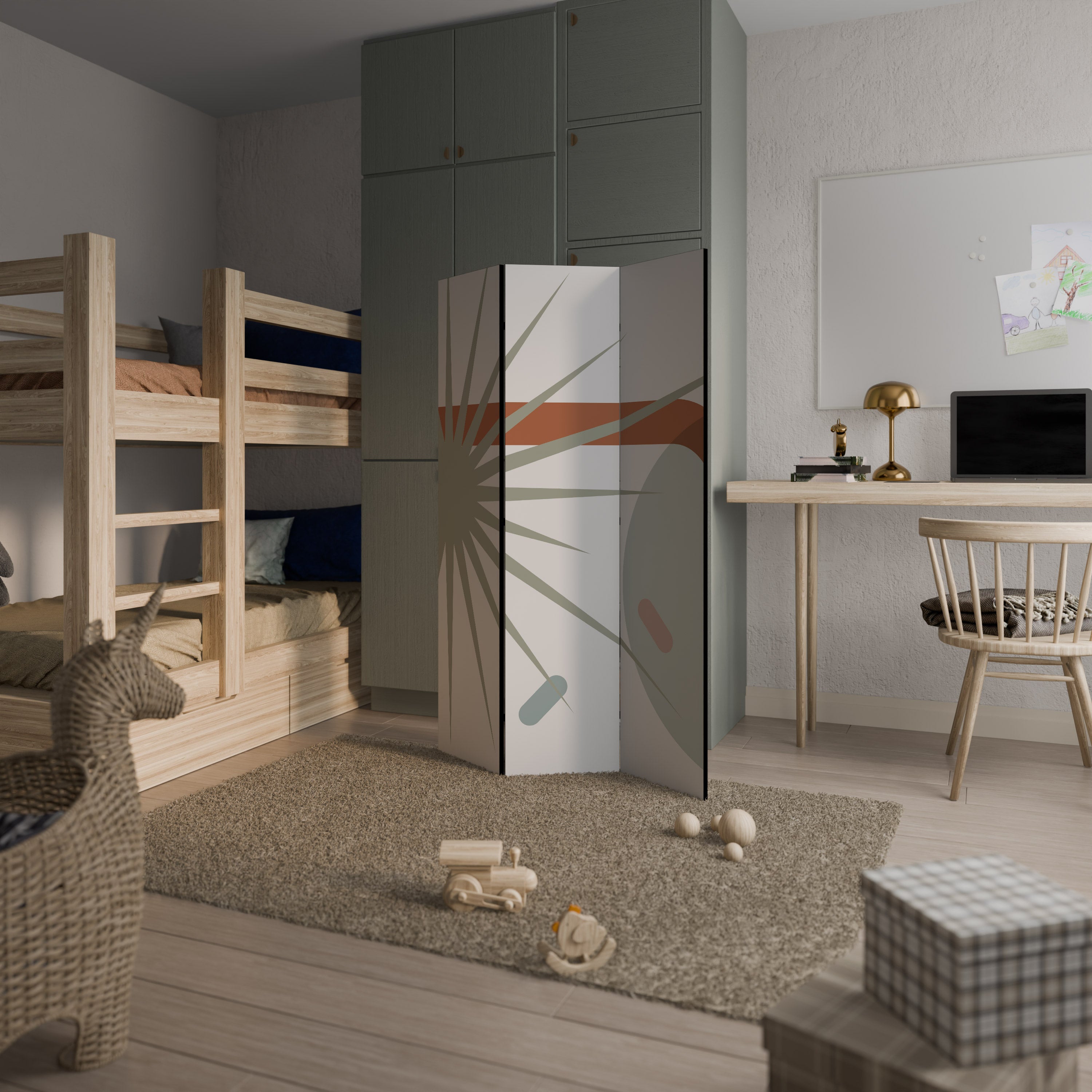 SHAPESHIFT FUSION Decorative 3-Panel Room Divider