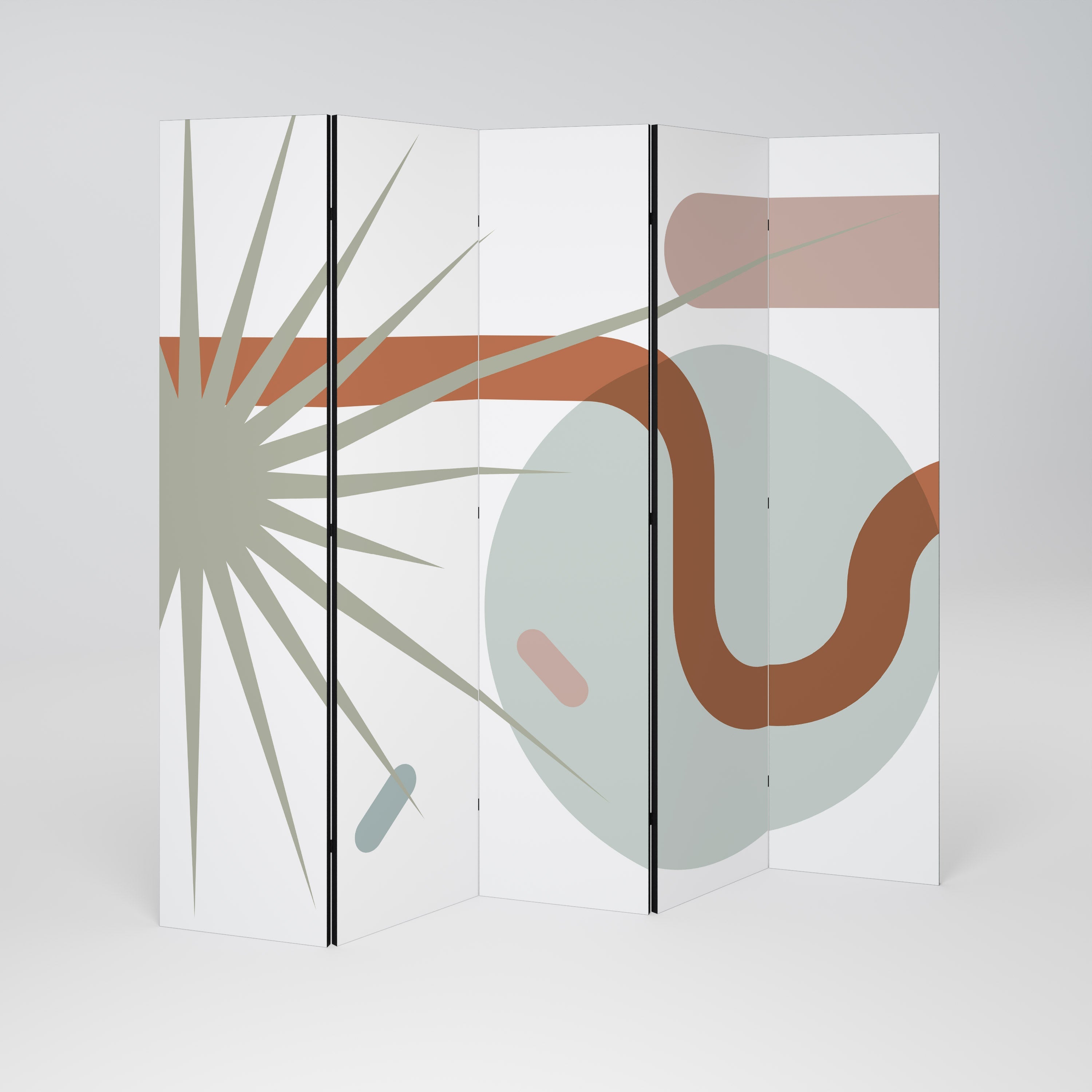 SHAPESHIFT FUSION Decorative 5-Panel Room Divider