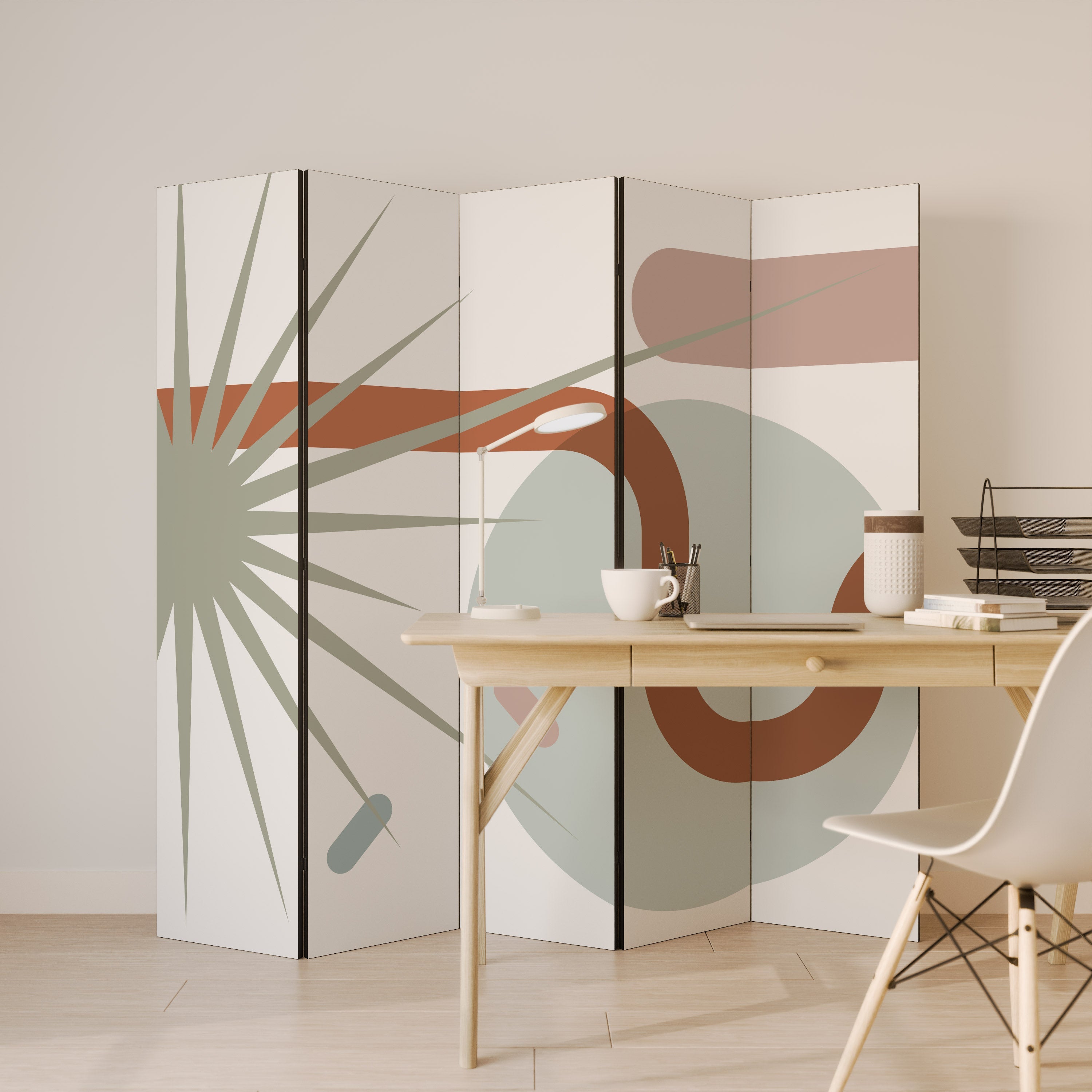 SHAPESHIFT FUSION Decorative 5-Panel Room Divider