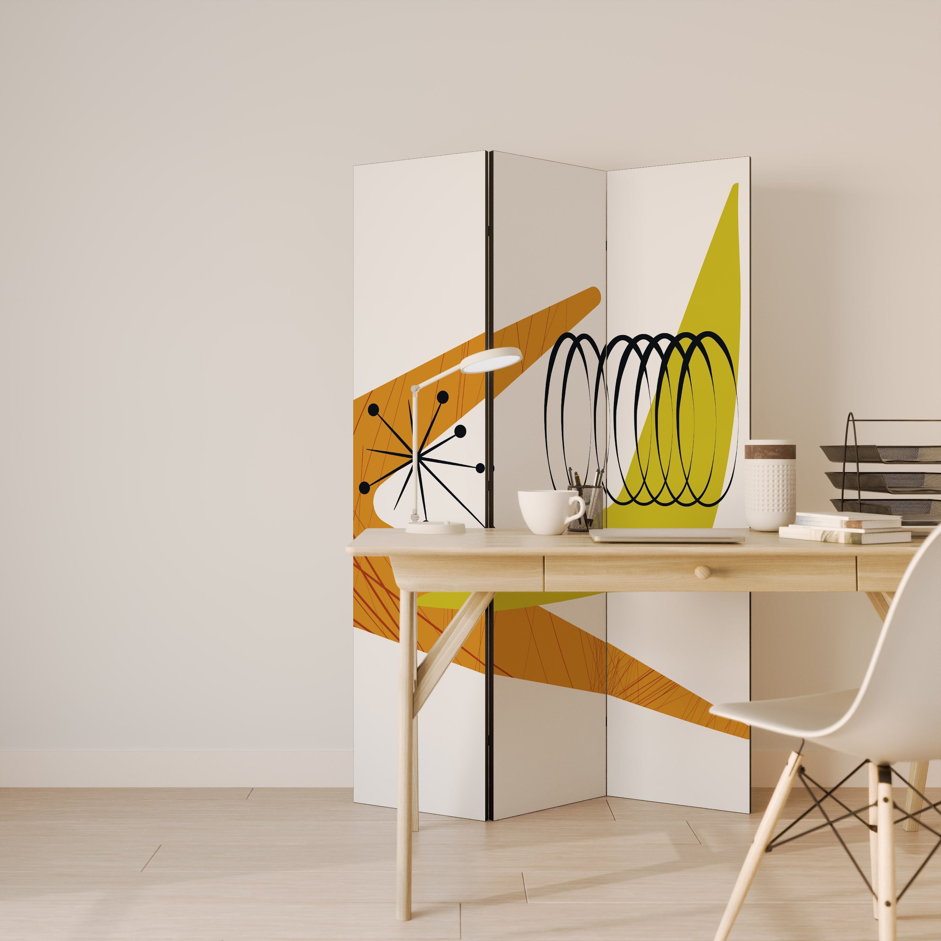 MAGNETIC HIT Decorative 3-Panel Room Divider