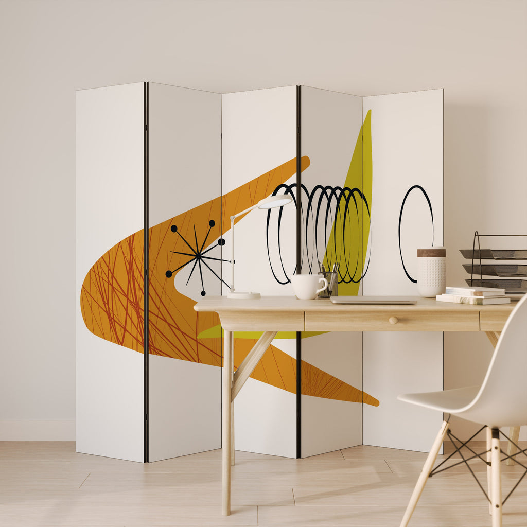 MAGNETIC HIT Decorative 5-Panel Room Divider