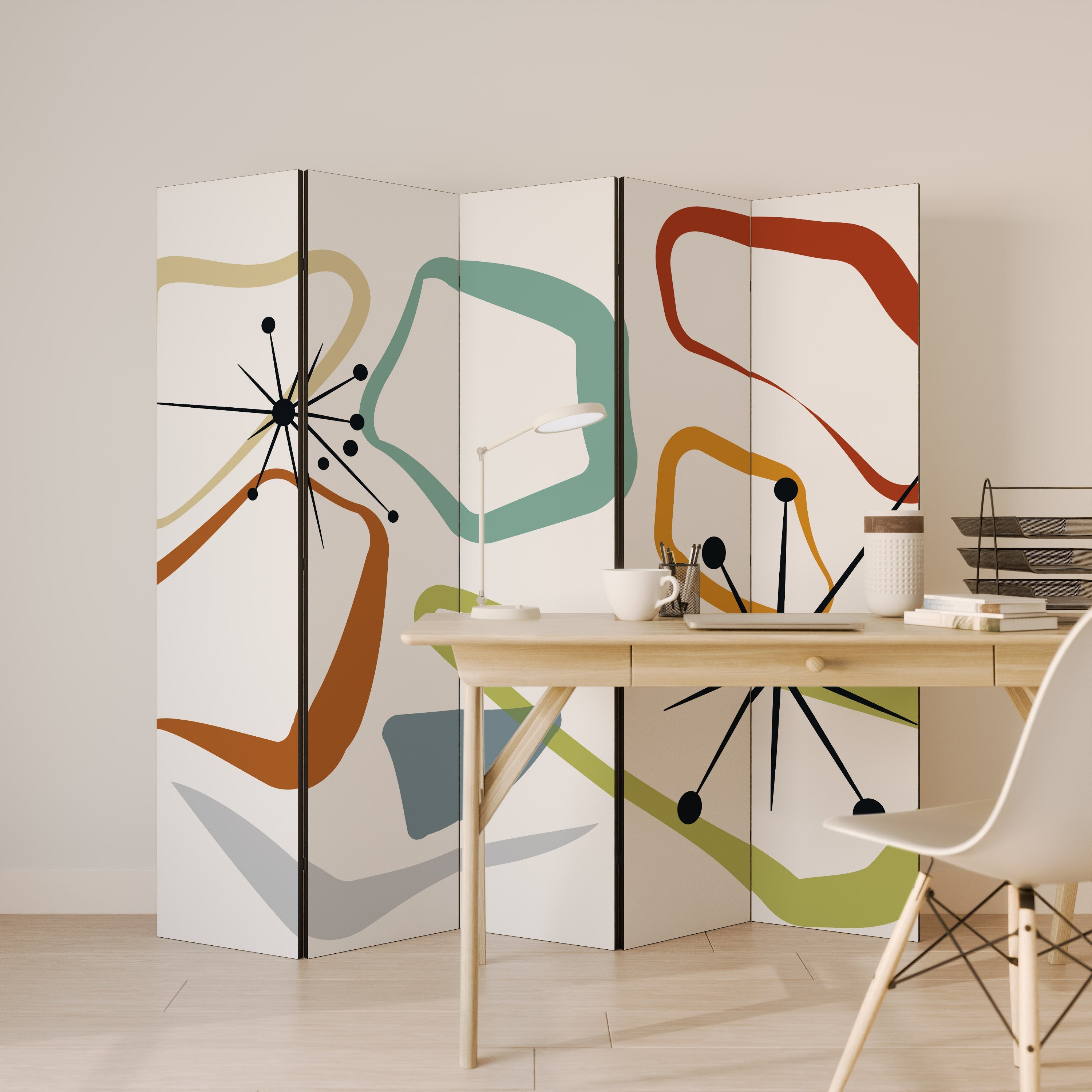 INTO THE RIM Decorative 5-Panel Room Divider