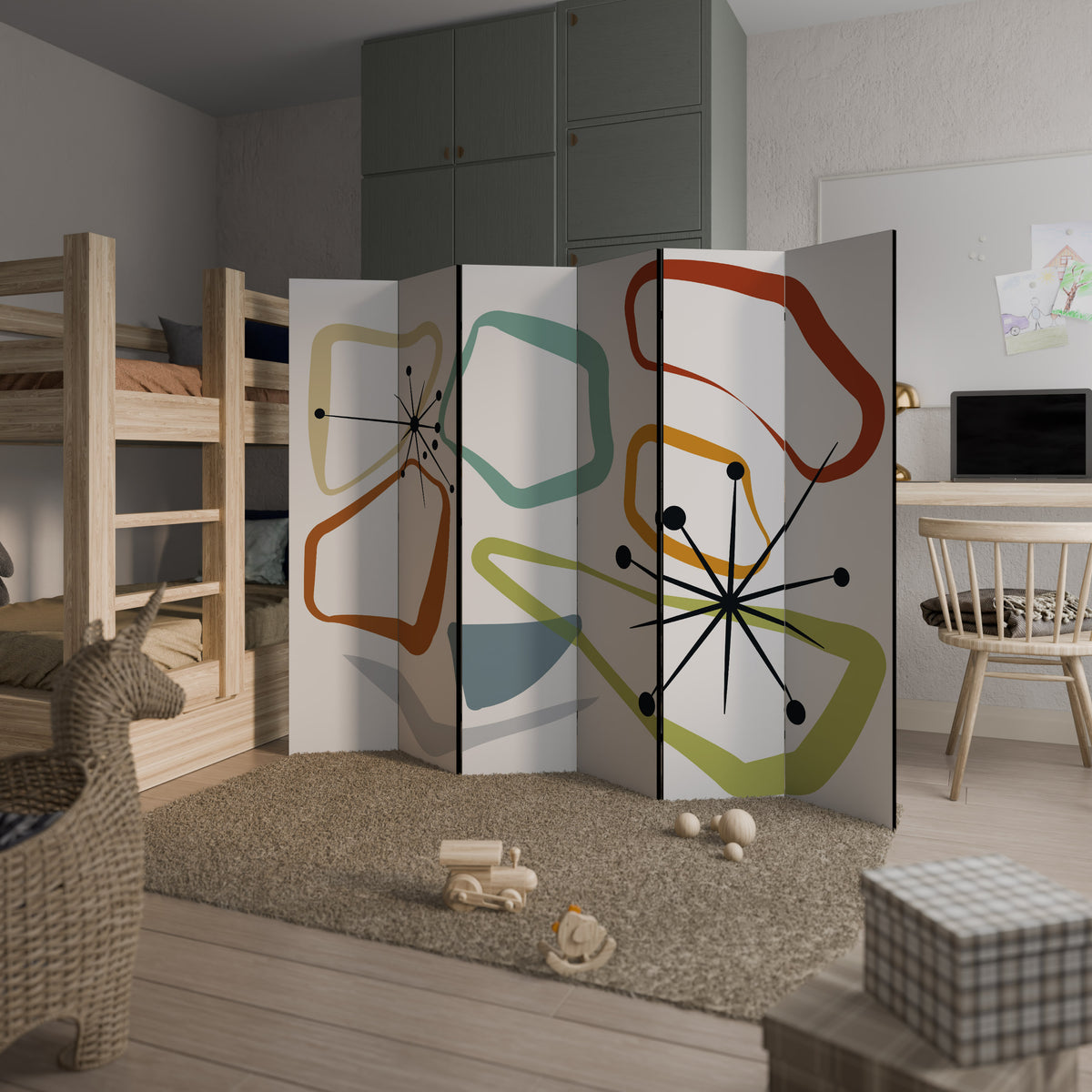 INTO THE RIM 6-Panel Room Divider