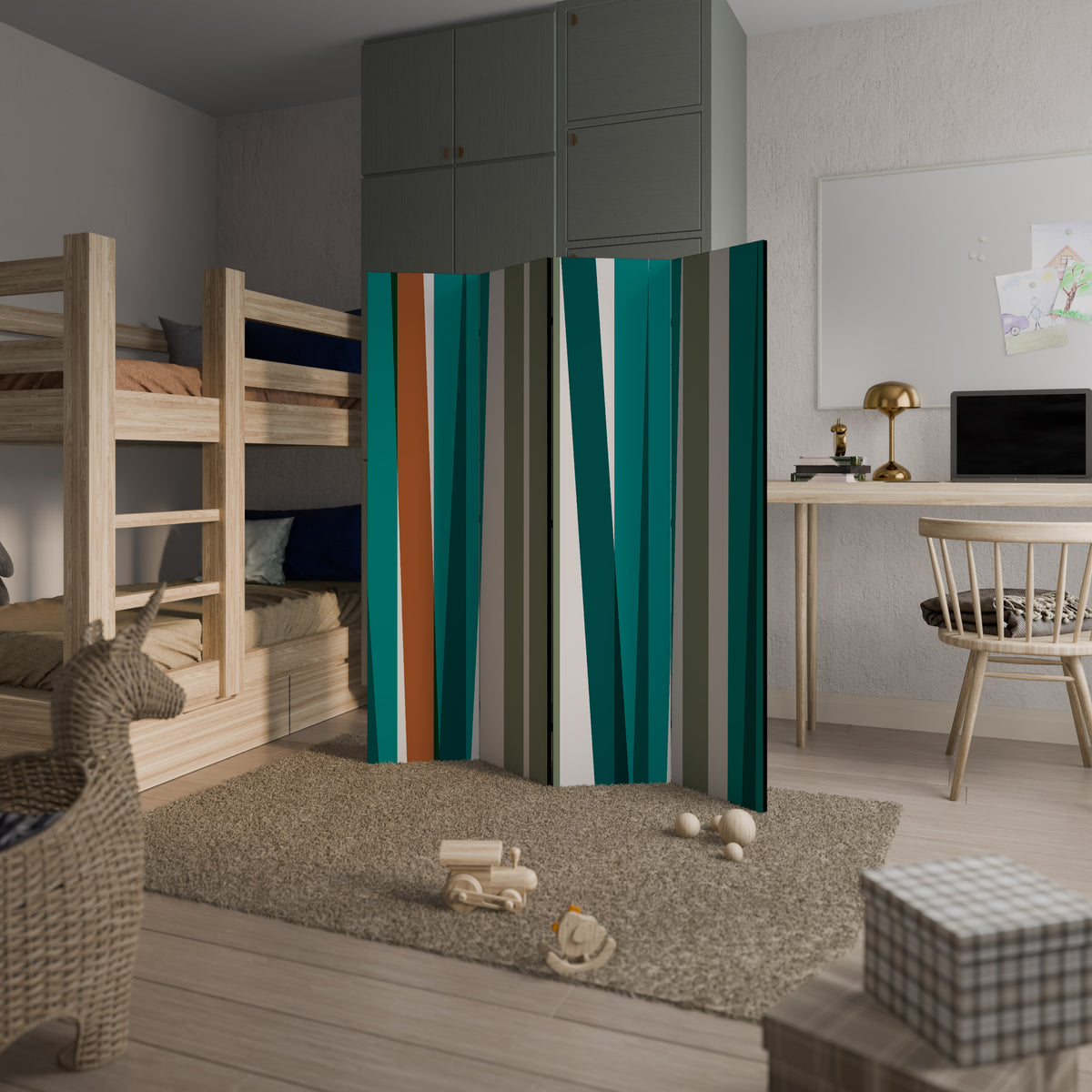 MEDLEY DROP 4-Panel Room Divider