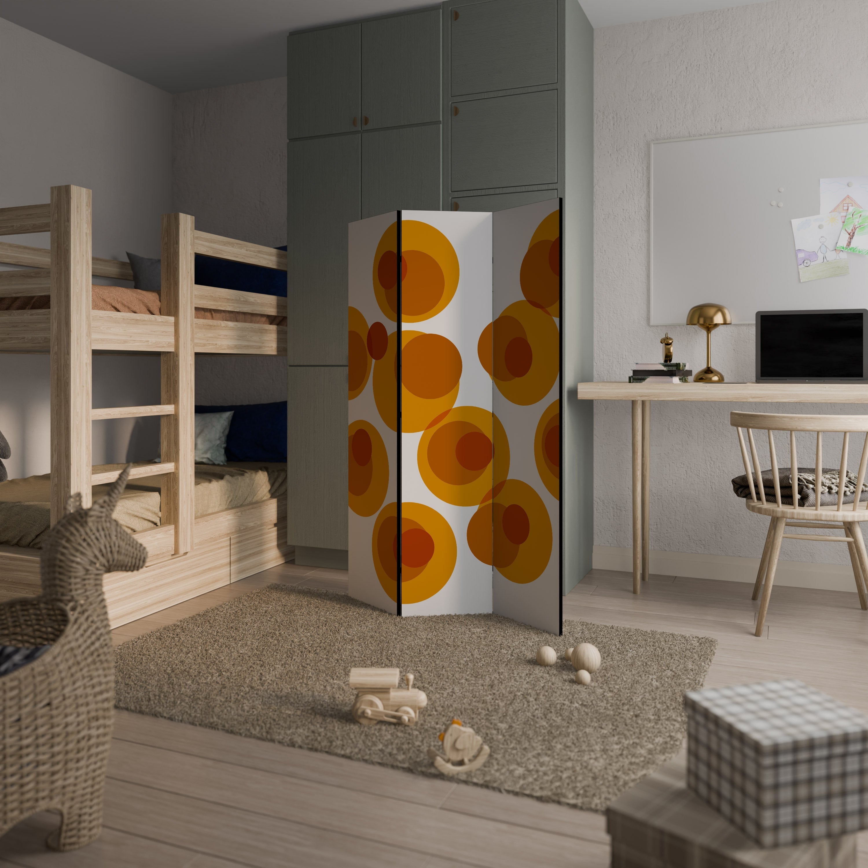 CONFIGURATION LOSS Decorative 3-Panel Room Divider